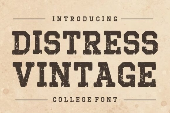 Distress Vintage Font